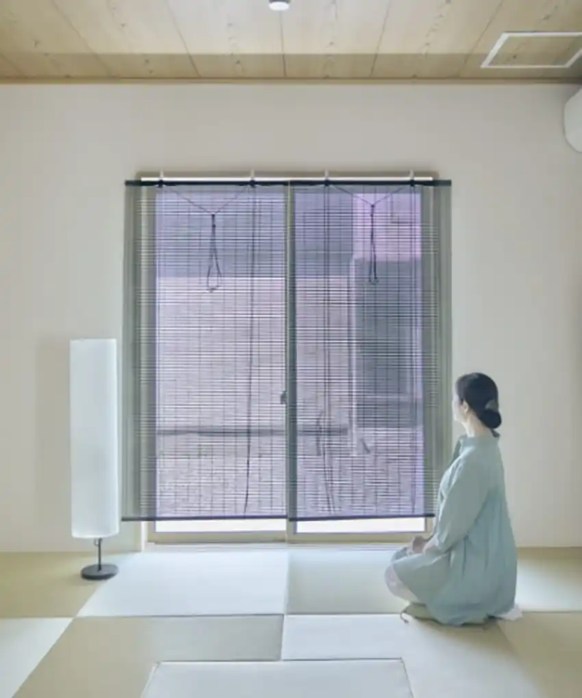 おしゃれで機能的な遮熱すだれ